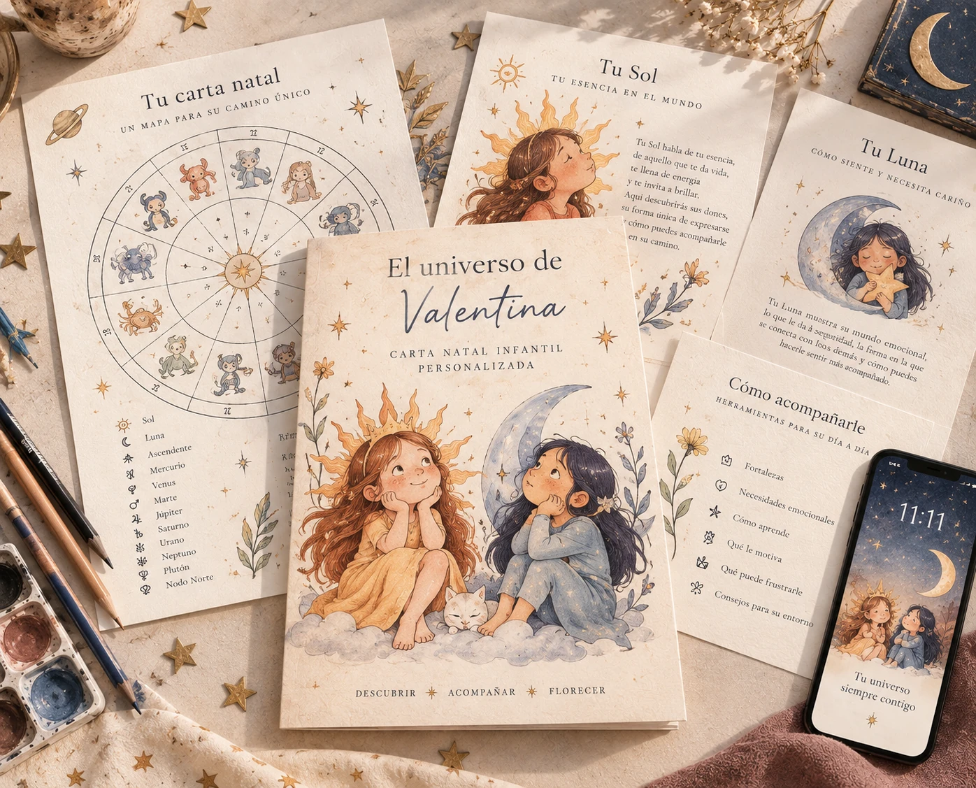 Carta natal infantil personalizada